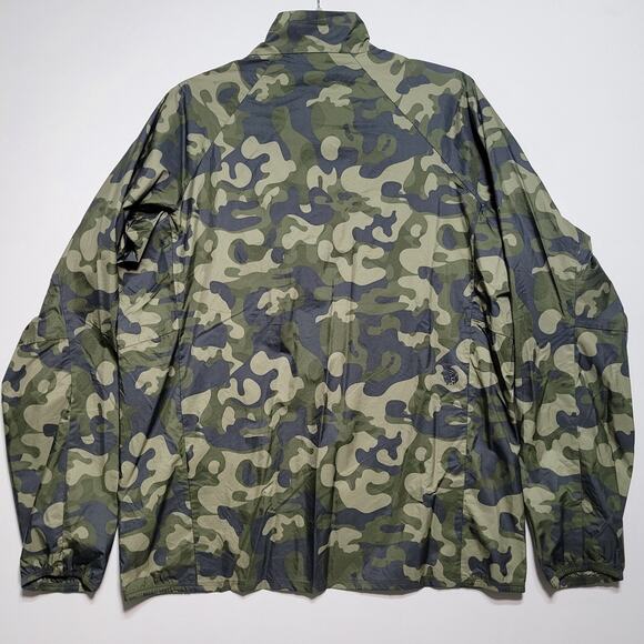 MOUNTAIN HARDWEAR KOR PRESHELL CAMO MEN Large OM7395 Lightweight Packable Rare - Picture 9 of 13